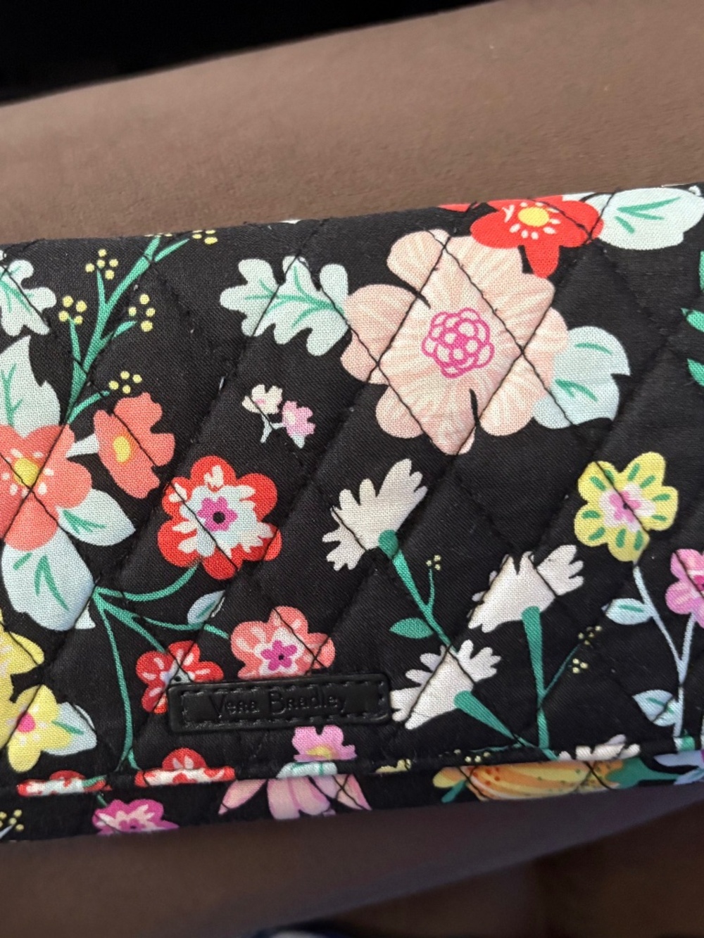 Vera Bradley tangerine twist wristlet in excellent condition